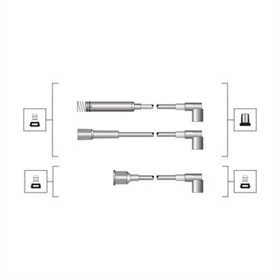 MAGNETI MARELLI 941319170009 KOMPLEKTAS LAIDŲ UŽDEGIMO 