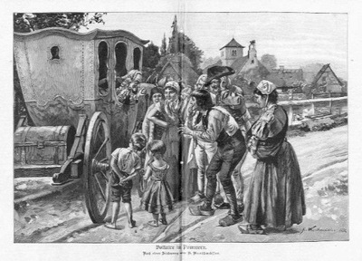 drzeworyt 1891 Voltaire Wolter na Pomorzu