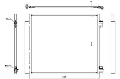 Nissens 940546 конденсатор, кондиционер фото №1