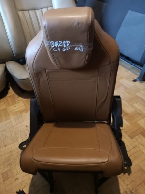 C4 grand picasso 06 сиденье левый задняя iii ряд кожа фото №1