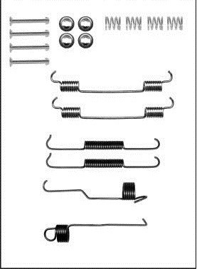 RESORTES PARA ZAPATAS DE FRENADO FIAT PALIO 96-  