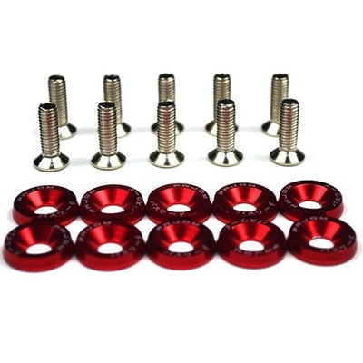 10pcs Color car screw M6 Washer Screw Hex Fas