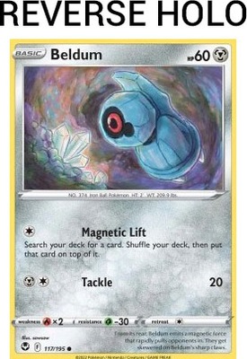 Karta Pokemon Beldum (SIT 117) 117/195 Reverse Holo
