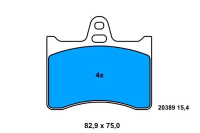 ATE КОЛОДКИ ТОРМОЗНЫЕ ЗАД CITROEN CX I CX II XANTIA XM 1.8-3.0