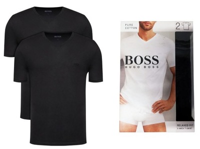 HUGO BOSS DWUPAK 2 PARY KOSZULKA MĘSKA T-SHIRT CZARNA r.M