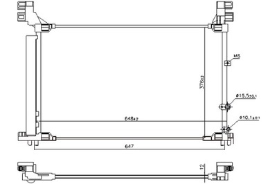 NISSENS CONDENSADOR DE ACONDICIONADOR LEXUS RC 2.0 08.15-  