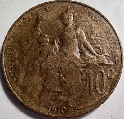 0784 - Francja 10 centymów, 1910