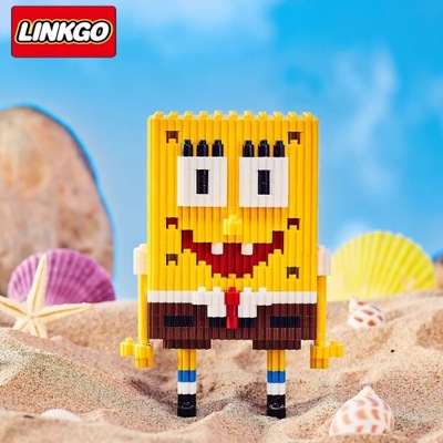 KLOCKI ZESTAW Linkgo SpongeBob 306 elementów dla dzieci