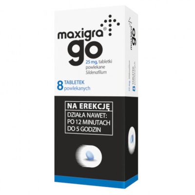 Maxigra Go 8 tabl. potencja Sildenafil mężczyzna