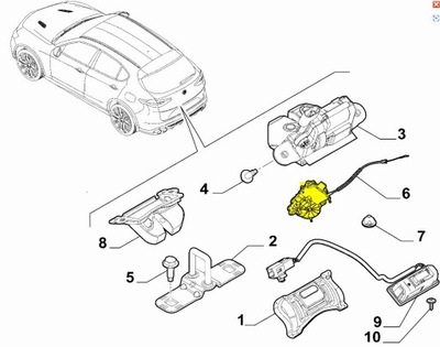 Двигун кришки багажника alfa romeo stelvio фото №1