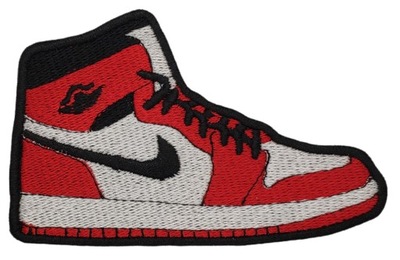 Naszywka but Nike Air Jordan haftowana termo duża