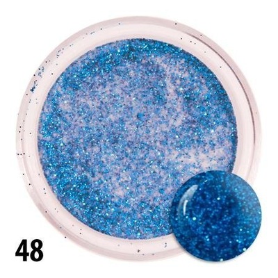 Akryl 48 kolorowy proszek akrylowy 4g blue brokat
