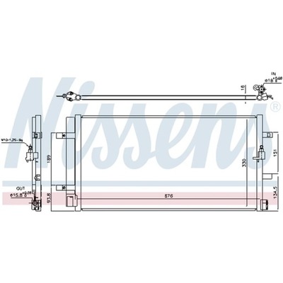 КОНДЕНСАТОР, КОНДИЦИОНЕР NISSENS 940453