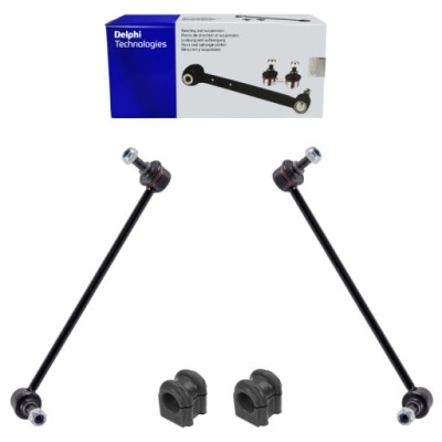 З'єднувачі стабілізатора + гумки перед hyundai accent iii kia rio ii фото №1