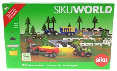 Siku World 5698 PLANDEKA Z OPONAMI
