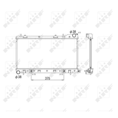 Nrf 53596 радиатор, система охлаждение двигателя фото №1
