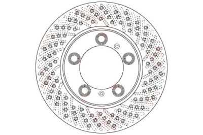 Trw гальмівні диски гальмівні 2szt. porsche boxster cayman фото №1