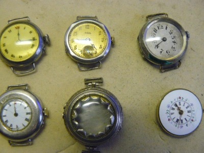 Stare zegarki damskie srebrne