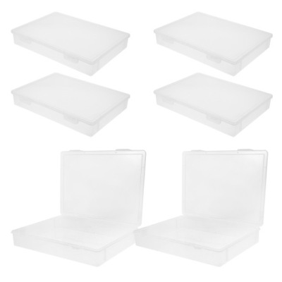 6Pcs Transparent Bead Organizer Boxes for Jewelry and Small Parts