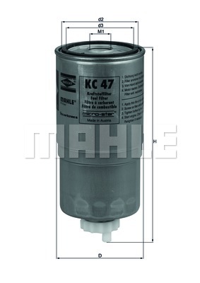 FILTROS COMBUSTIBLES MAHLE KC 47 + REGALO  