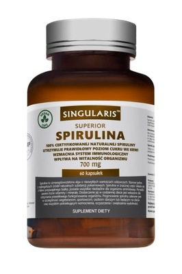 Singularis Superior Spirulina 700 mg 60 kapsułek