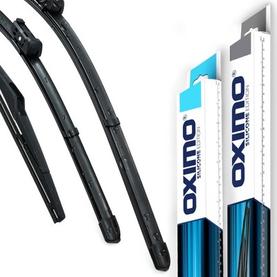 OXIMO WIPER BLADES FRONT+REAR FORD FOCUS MK2 II HATCHBACK 2006-2011  