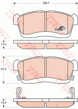 КОЛОДКИ HAM. SUBARU P. JUSTY 1,0 07-/CUORE/SIRION/T