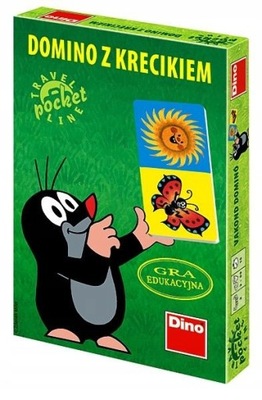 DOMINO Z KRECIKIEM Gra edukacyjna Dino