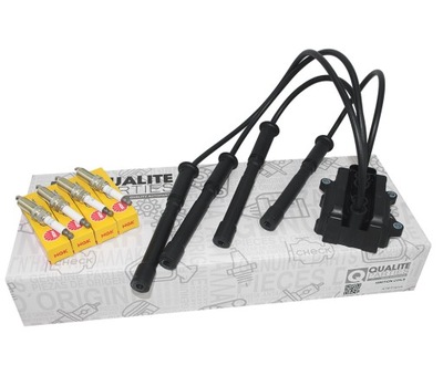 Котушка запалювання + свічки запалювання ngk renault clio ii twingo 1.2 16v 3 болти фото №1