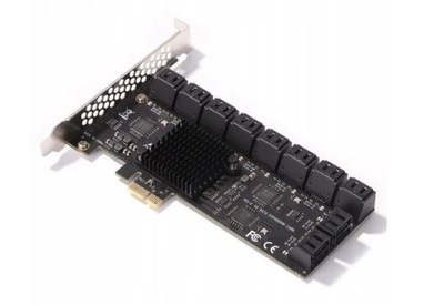 PCI-E X1 do 20 x SATA 3.0 Riser karta rozszerzeń