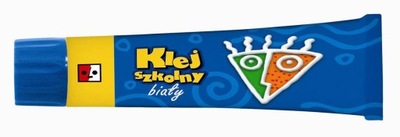 SZKOLNY KLEJ dla dzieci w TUBCE 50ml zestaw 30 SZTUK klej PŁYNNY biały