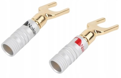 NAKAMICHI WIDEŁKOWY WTYK GŁOŚNIKOWY WIDEŁKI 2szt