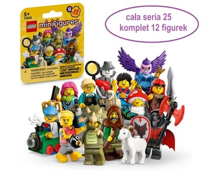 LEGO Minifigures 71045 MINIFIGURKI Zestaw cała seria 25 komplet 12 figurek