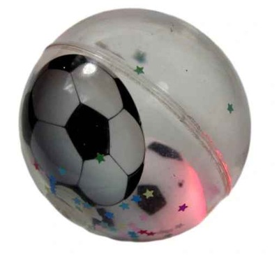 Piłka z piłką i gwiazdkami świecąca 5,5 cm
