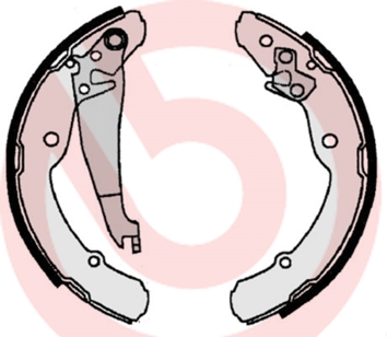 BRAKE SHOES BRAKE BREMBO S 85 516 S85516  