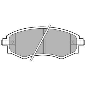 Delphi тормозные колодки тормозные передок  lp606 lp606 фото №1