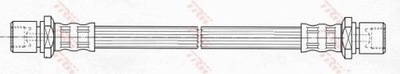 TRW PHA216 ПАТРУБОК ТОРМОЗНОЙ ГИБКИЙ