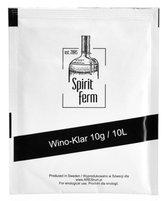 WINOKLAR bentonit ŚRODEK KLARUJĄCY wino wina wino-klar 10g