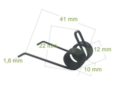 sprężyna wertykulatora DEKATECH 1400 aerator