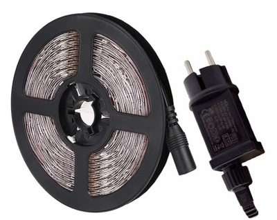 Samoprzylepna TAŚMA LED 5m ZASILACZ 300 LED CB