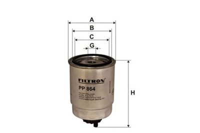 FILTRON FILTRO COMBUSTIBLES CITROEN AX SAXO XSARA ZX FIAT BRAVA BRAVO I  