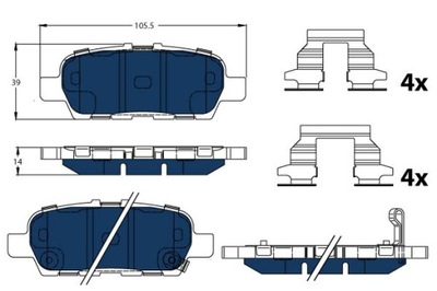 PADS BRAKE TRW GDB3508BTE - milautoparts-fr.ukrlive.com