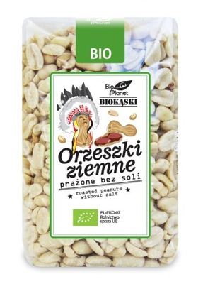 ORZESZKI ZIEMNE PRAŻONE BEZ SOLI BIO 350 g - BIO P