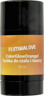 FESTIWALOVE farbka do ciała i twarzy sztyft orange