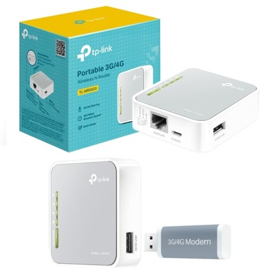 Przenośny router bezprzewodowy 3G/4G, standard N 150 Mb/s TL-MR3020 TP-LINK