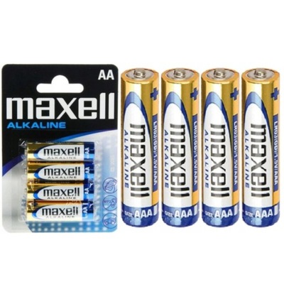 4x Baterie AA 1,5V Alkaline MAXELL LR6