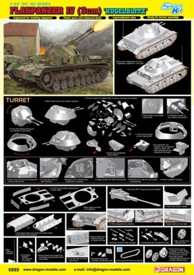 Dragon 6889 Flakpanzer IV (3cm) Kugelblitz 1/35