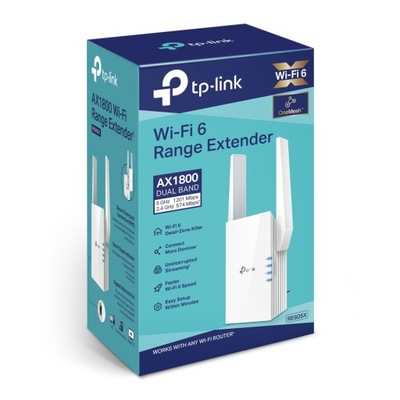 Wzmacniacz WiFi 6 repeater TP-LINK RE605X