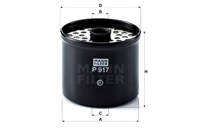 MANN-FILTER FILTRAS DEGALŲ IVECO DAILY I DAILY II M MK ZETA RVI B 