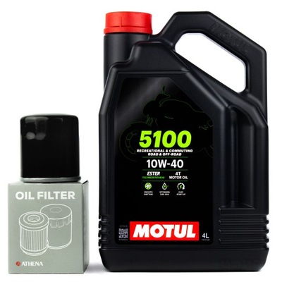 Olej MOTUL 5100 MA2 4T 10W40 4L + filtr oleju GRATIS